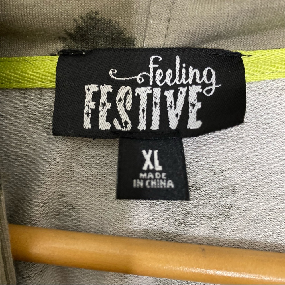 Feeling Festive size XL ‘happy go lucky’ leopard print hoodie jogger outfit set - Picture 9 of 16